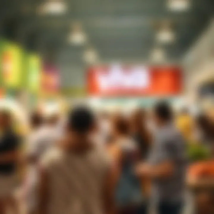 Community members engaging at Viva Supermarket