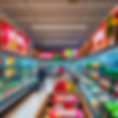 Viva Supermarket interior with vibrant product displays