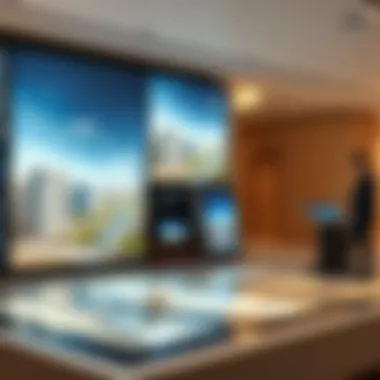 Innovative Technology at the Wasl Experience Center Interactive displays within the Wasl Experience Center highlighting real estate innovations