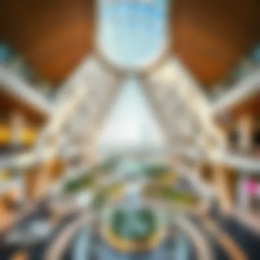 Panoramic view of Galleria Al Barsha showcasing modern architecture