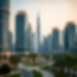 Dubai skyline showcasing modern architecture
