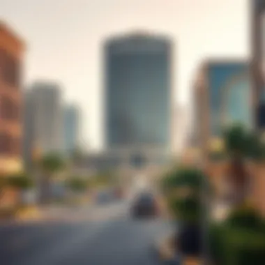 Historical Development of Ghoroob Square Historical timeline illustration of Ghoroob Square's development