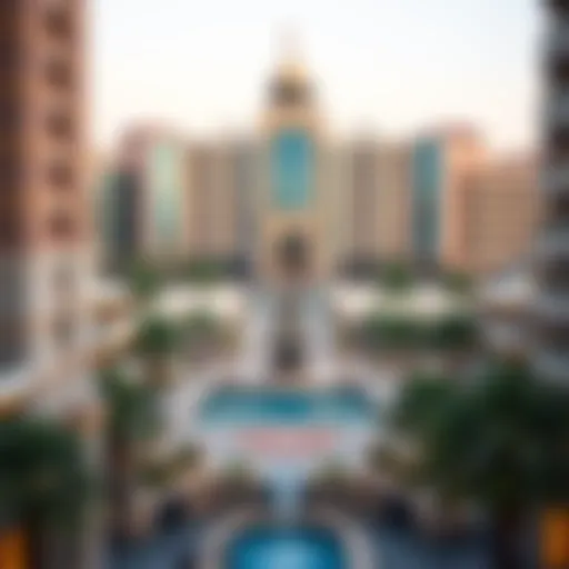 Panoramic view of Ghoroob Square showcasing its architectural brilliance