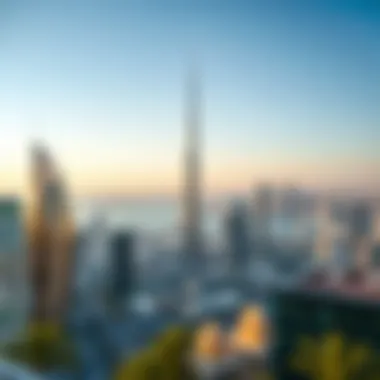 Breathtaking Dubai Skyline View from Goldcrest Executive View of Dubai skyline from Goldcrest Executive residence