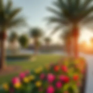Lush Community Park in Grassland Barsha Vibrant community park in Grassland Barsha with lush greenery