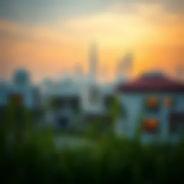 Modern Architecture in Grassland Barsha Stunning skyline view of Grassland Barsha showcasing modern architecture