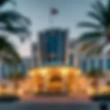 Illustration of UAE government building