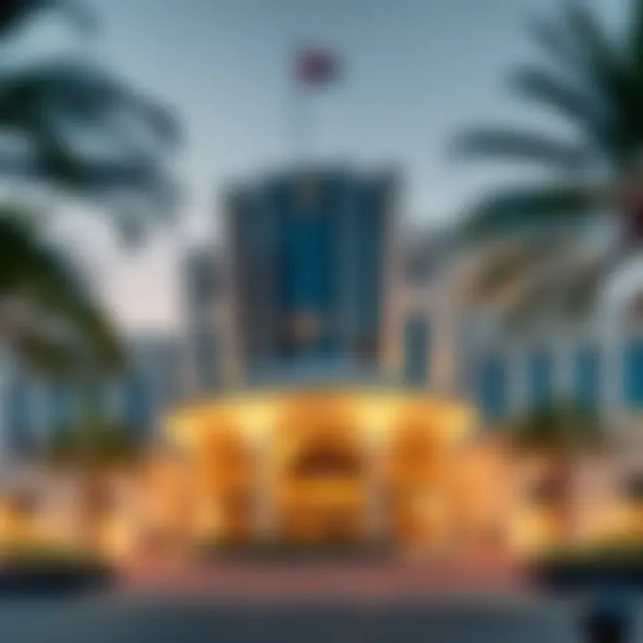 UAE Government Authority Illustration of UAE government building