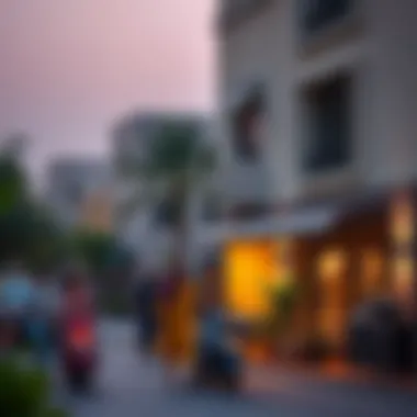 Vibrant community scene in a Dubai neighborhood