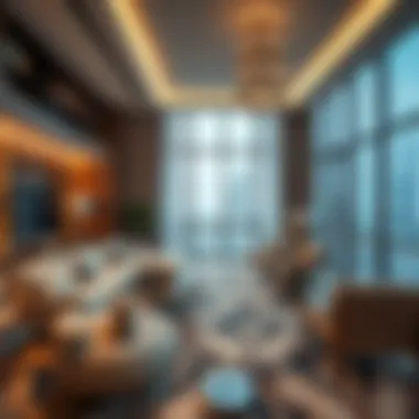 Luxurious interior of a Dubai apartment