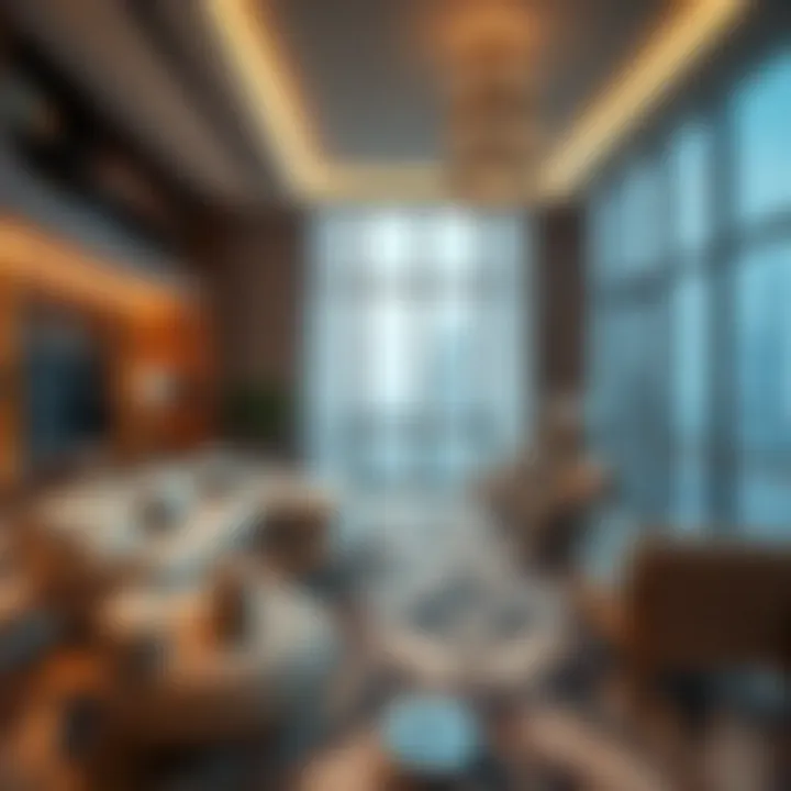 Luxurious interior of a Dubai apartment