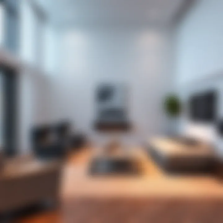 Contemporary Minimalism Modern minimalist living room with sleek furniture