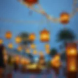 Festive decorations symbolizing Eid al-Adha