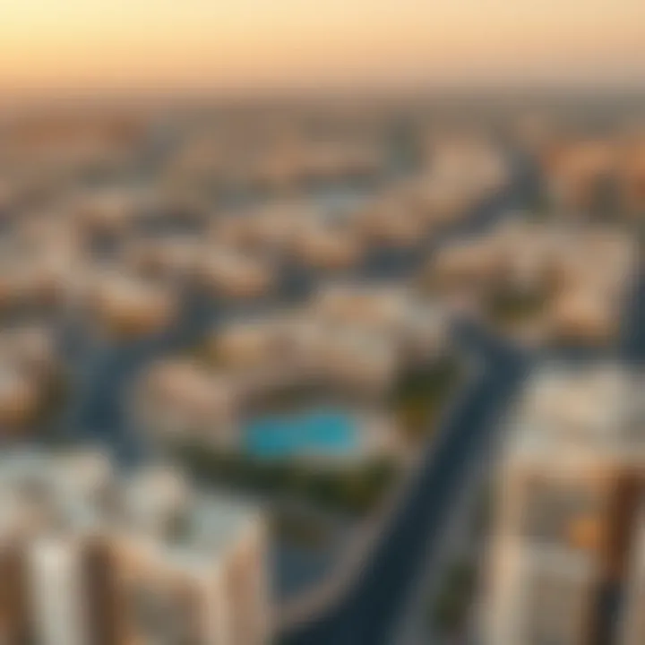 Aerial view of Jouri Hills development