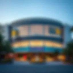 Exterior view of JVC Circle Mall showcasing its modern architecture