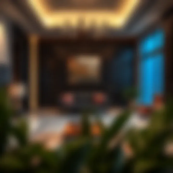 Luxurious interior of a residential unit in Lake View Tower