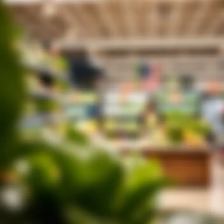 Eco-friendly product displays at Lulu Hypermarket