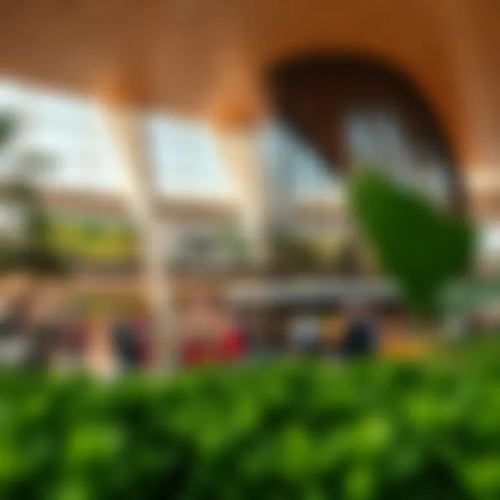 Sustainable architecture of Lulu Hypermarket in the Green Community