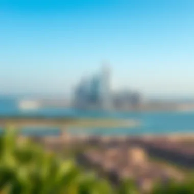Panoramic view of Marjan Island's skyline