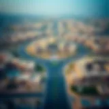 Aerial view of Nad Al Shiba showcasing residential developments