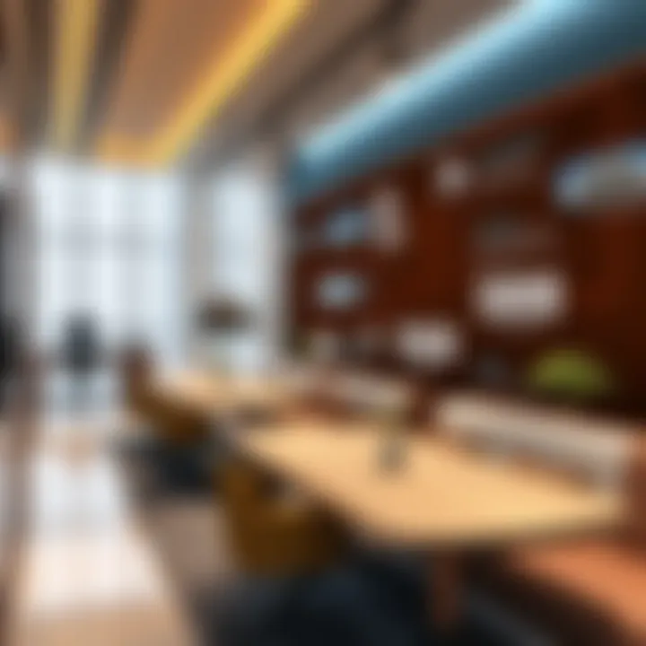 Infographic displaying various types of office spaces available