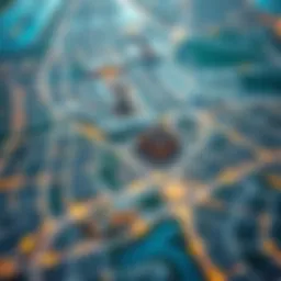 Map overview of International City Dubai showcasing neighborhoods