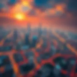 Aerial view of Dubai's skyline highlighting luxury properties