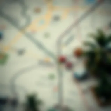 Map highlighting key landmarks and amenities in Sonapur