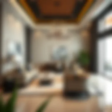 Elegant interior design within a residence at the Damac Gems Estate