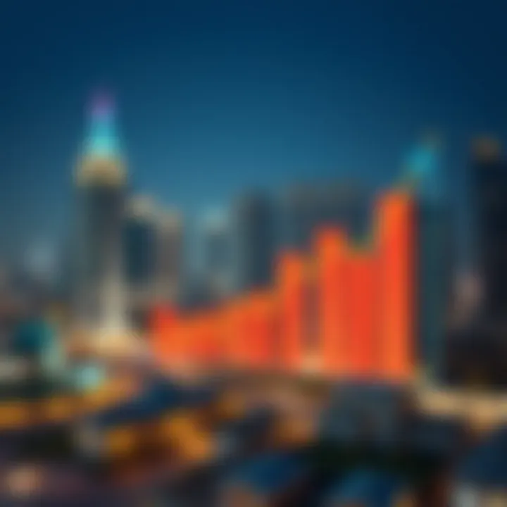 Graph illustrating real estate market trends in Dubai