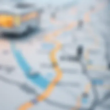 Map of the E100 Road Map highlighting the E100 road and its significance