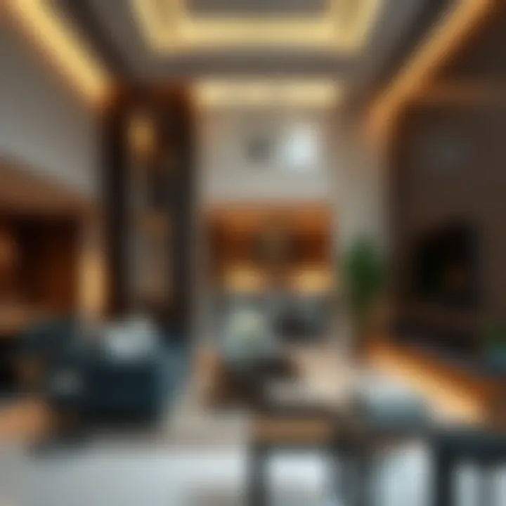Luxury Apartment Interiors Interior design showcasing luxury apartment features