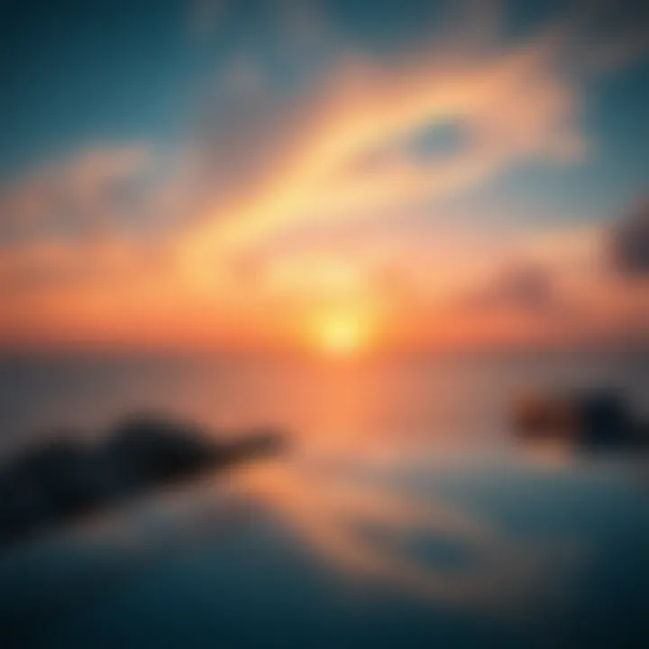 Serene Sunset Over Nurai Island Sunset over the tranquil waters surrounding Nurai Island