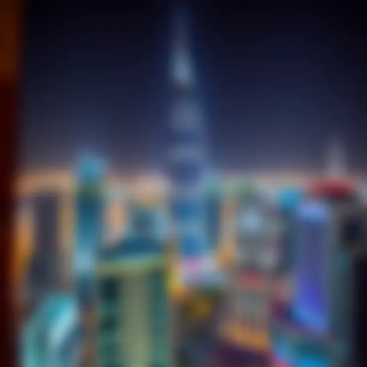Overview of Latifa Tower on Sheikh Zayed Road, Dubai Summary