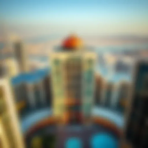 Aerial View of Paragon Dubai's Architectural Marvel Aerial view showcasing the stunning architecture of Paragon Dubai