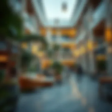 Community spaces within Paragon Dubai promoting social interaction