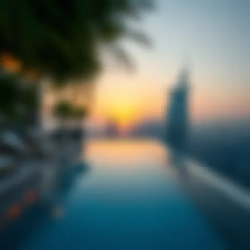 Luxurious Private Pool Experience in Dubai Luxurious private pool with stunning city views