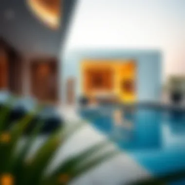 Elegant suite with a private pool