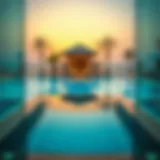 Luxurious private pool view at a Dubai hotel