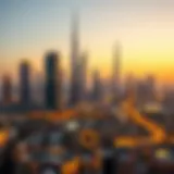 A serene skyline of Dubai during sunset reflecting the spirit of Ramadan