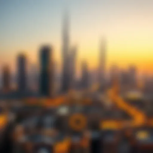 A serene skyline of Dubai during sunset reflecting the spirit of Ramadan