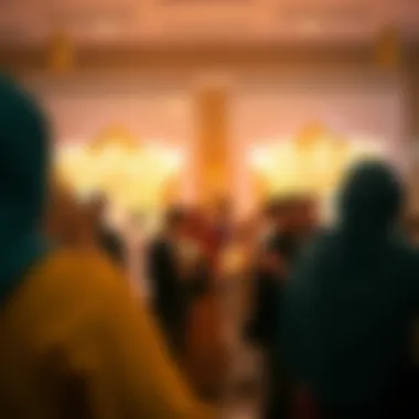 A gathering of diverse communities celebrating Ramadan