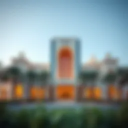 Exterior view showcasing the architectural elegance of Rotana Hotel Al Jaddaf