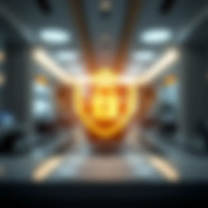 A secure transaction symbol representing safety in online payments
