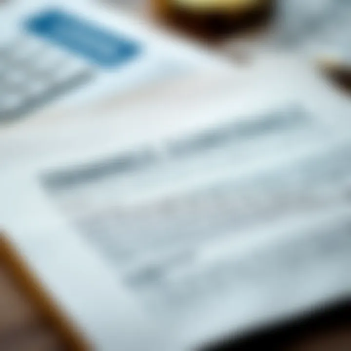 A close-up of a legal document emphasizing important clauses related to tenancy.