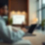 A digital interface showcasing the online tenancy contract renewal platform.