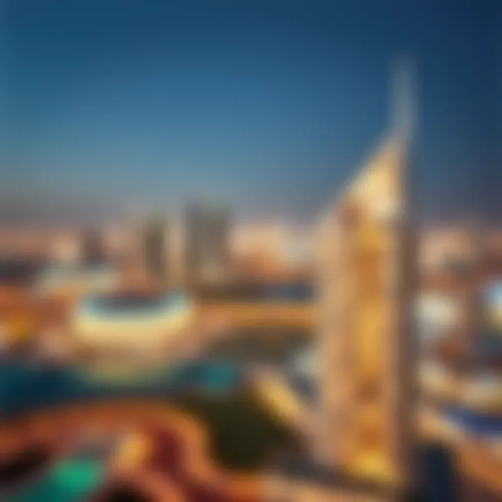 Panoramic view of Sobha Ivory and Dubai skyline