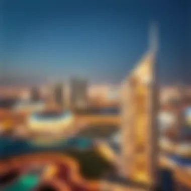 Sobha Ivory Against the Dubai Skyline Panoramic view of Sobha Ivory and Dubai skyline