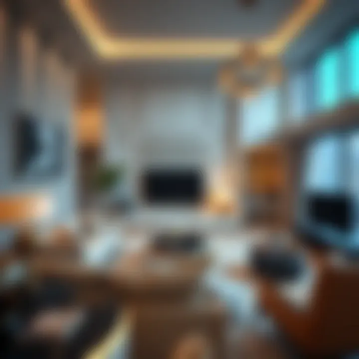 Luxurious living room with contemporary decor