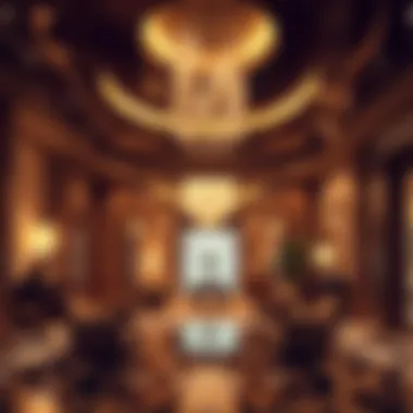 Interior design features of Burj Royale highlighting luxury and sophistication.